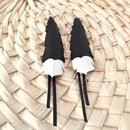 Huia Feather Earrings Medium with Strands