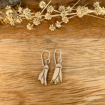 Bronze Kowhai Flower Earrings