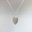 Petite Leaf Necklace Silver