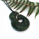 Large Pounamu Pendant Simple Fish Hook