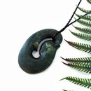 Large Pounamu Pendant Simple Fish Hook