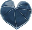 Wall Heart Leaf Med Saphire Blue