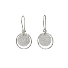 Roundabout Earrings Silver-jewellery-The Vault