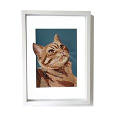 Ginger Cat Framed Original Art Work-artists-and-brands-The Vault