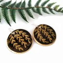 Porcelain Earrings Large Disc