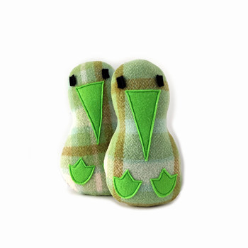 Vintage Blanket Kiwi Lime Green Beak