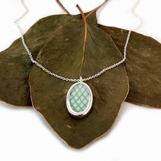 Chinese Design Pendant Oval Small-jewellery-The Vault