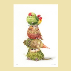 Floofadoops II Tower of Mayhem A4 Print-artists-and-brands-The Vault