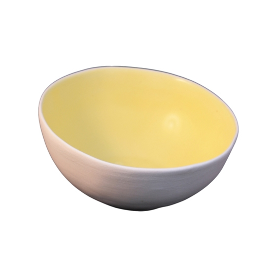 Round Ceramic Bowl 120mm - Matt Yellow
