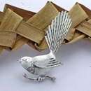 Fantail Brooch Silver