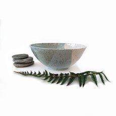 Blue and White Speckled Small Bowl-artists-and-brands-The Vault
