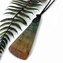 Marsden Pounamu Pendant Simple Toki Carved Detail