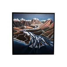 Head of Lake Ohau Print Box Frame-artists-and-brands-The Vault
