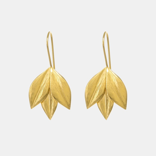 Athena Hook Earrings 22ct Gold Plate