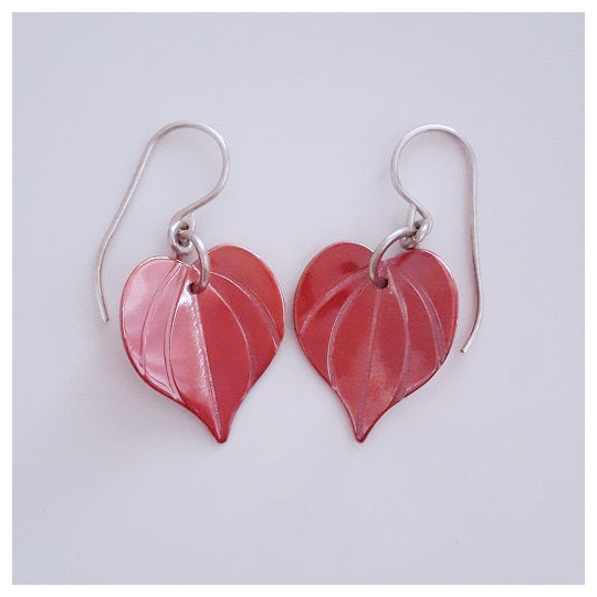 Copper Kawakawa Earrings Large