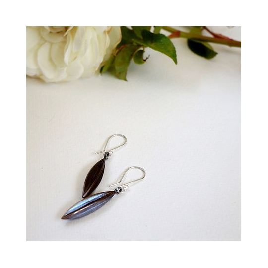 Copper Seeded Earrings