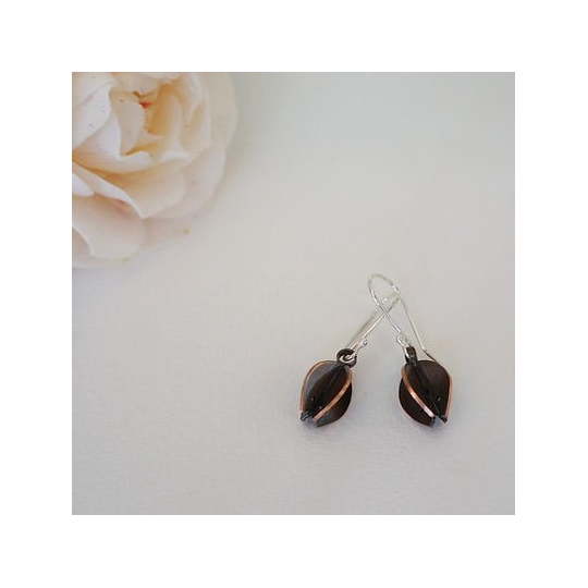 Snowdrop Earrings Copper