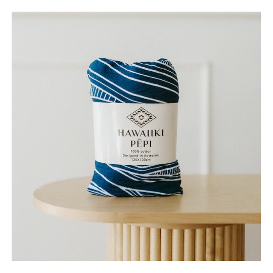 Muslin Wrap Navy Blue