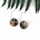 Porcelain Earrings Small Disc 