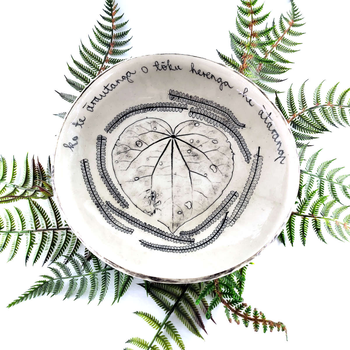 Large Whakatauki Bowl Style 6
