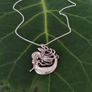Mermaid Pendant on Chain Silver