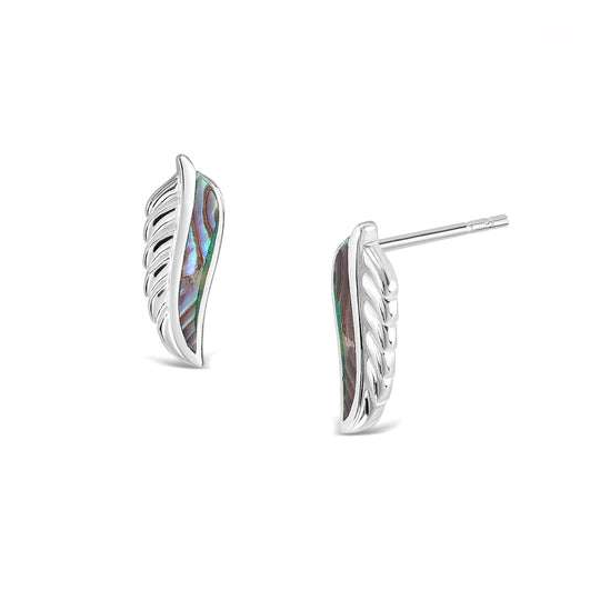 Fern Studs Silver