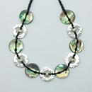 11 Piece Paua+Silver Amionga Necklace