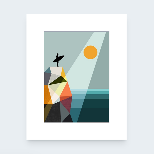 Surfer Matted Print