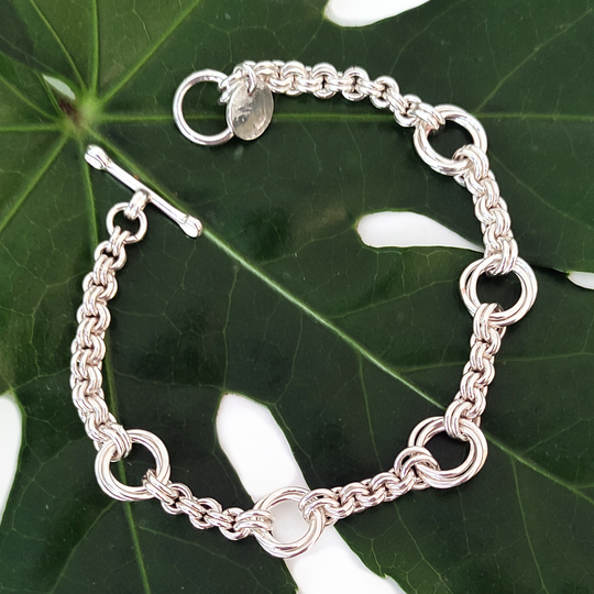 Five Roses Bracelet Silver