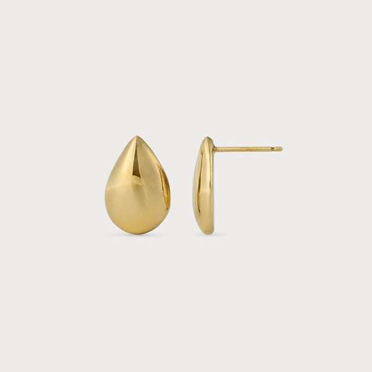 Rain Earrings Gold Plate