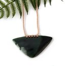 Pounamu Pendant Stitched Triangle