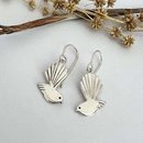 Piwakawaka Earrings Silver