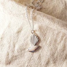 Petite Piwakawaka Necklace Silver-jewellery-The Vault