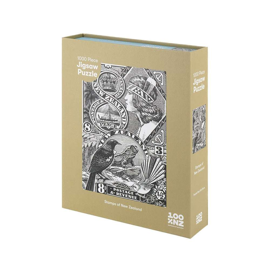 Stamps of New Zealand Jigsaw Puzzle Box