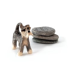 Ceramic Figurine Dog Grey-artists-and-brands-The Vault