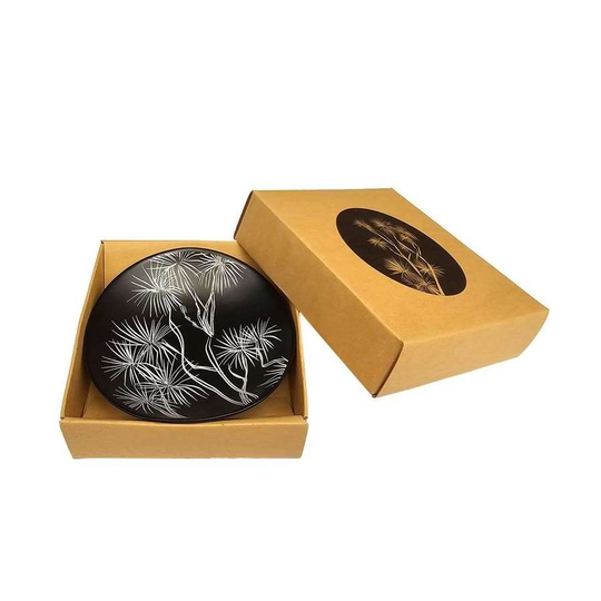 Ti Kouka White on Black 10cm Bowl 