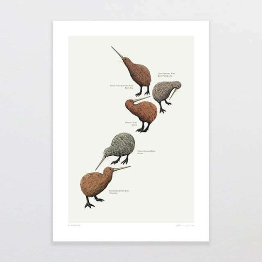 Kiwi Land A4 Print