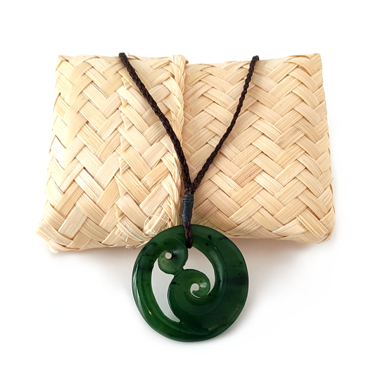 Pounamu Pendant Double Koru