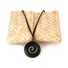 Pounamu Pendant Closed Koru-jewellery-The Vault