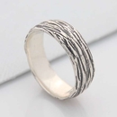 Bark Ring Silver 