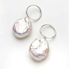 Perla Hoops Earrings-jewellery-The Vault