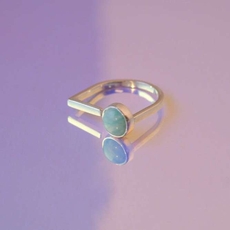 Lei Ring Amazonite-jewellery-The Vault