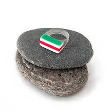 Clear Green red White Acrylic Ring-jewellery-The Vault
