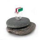 Clear Green red White Acrylic Ring