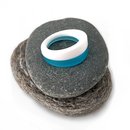 Pale Blue White Acrylic Ring