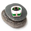 Clear Pink Bright Green Acrylic Ring