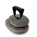 Black Clear Green Red Oxide Acrylic Ring