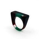 Black Clear Green Red Oxide Acrylic Ring
