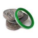 Bright Green Opal Acrylic 2 Strip Bangle