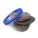 Blue Clear Acrylic 2 Strip Bangle